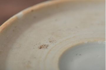 アンティーク雑貨　幕末〜明治期　伊万里焼　白磁　菊皿3枚セット(和食器)(R-043232)