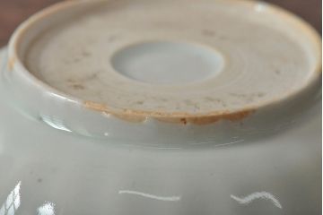 アンティーク雑貨　幕末〜明治期　伊万里焼　白磁　菊皿3枚セット(和食器)(R-043232)