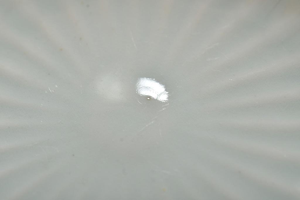 アンティーク雑貨　幕末〜明治期　伊万里焼　白磁　菊皿5枚セット(和食器)(R-043234)