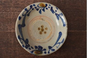 沖縄琉球　壺屋焼　小橋川仁王　6寸皿(和食器)(R-043241)