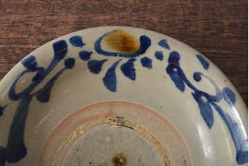 沖縄琉球　壺屋焼　小橋川仁王　6寸皿(和食器)(R-043241)