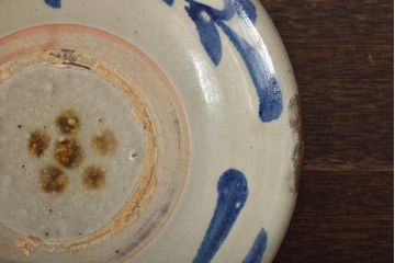 沖縄琉球　壺屋焼　小橋川仁王　6寸皿(和食器)(R-043241)