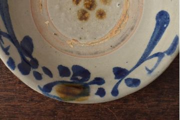 沖縄琉球　壺屋焼　小橋川仁王　6寸皿(和食器)(R-043241)