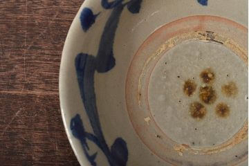 沖縄琉球　壺屋焼　小橋川仁王　6寸皿(和食器)(R-043241)