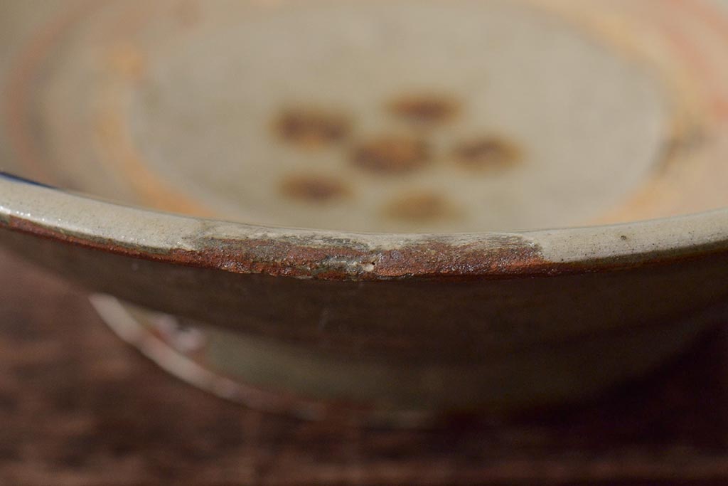 沖縄琉球　壺屋焼　小橋川仁王　6寸皿(和食器)(R-043241)