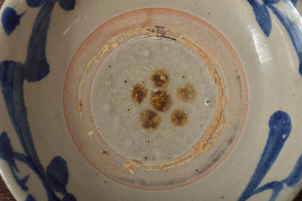 沖縄琉球　壺屋焼　小橋川仁王　6寸皿(和食器)(R-043241)