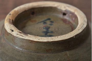 沖縄琉球　壺屋焼　小橋川仁王　6寸皿(和食器)(R-043241)