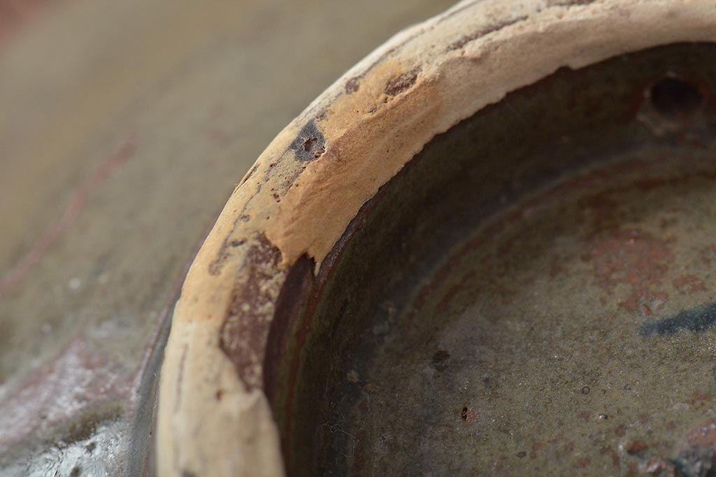 沖縄琉球　壺屋焼　小橋川仁王　6寸皿(和食器)(R-043241)