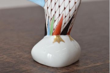 ハンガリー　HOLLOHAZA(ホロハーザ)　白鳥フィギュリン2点セット(スワン、置物、磁器)(R-043242)