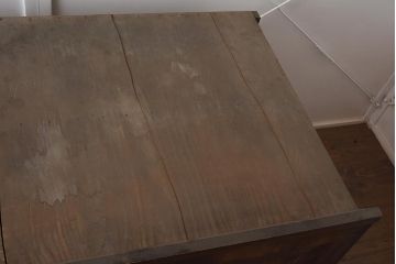 アンティーク家具　明治期　ヒノキ材・欅材　重ね収納箪笥(水屋箪笥、引き出し、チェスト、夜具箪笥、布団箪笥)(R-043250)
