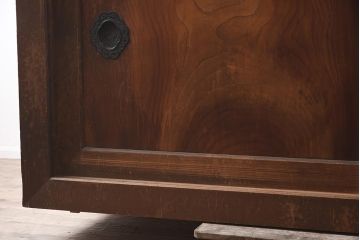 アンティーク家具　明治期　ヒノキ材・欅材　重ね収納箪笥(水屋箪笥、引き出し、チェスト、夜具箪笥、布団箪笥)(R-043250)