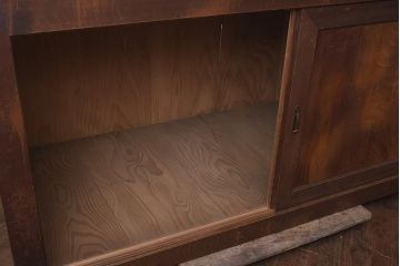 アンティーク家具　明治期　ヒノキ材・欅材　重ね収納箪笥(水屋箪笥、引き出し、チェスト、夜具箪笥、布団箪笥)(R-043250)