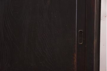 アンティーク家具　明治期　ヒノキ材・杉材　木瓜引き手　渋さが魅力的な収納箪笥(サイドボード、水屋箪笥、戸棚、夜具箪笥、布団箪笥)(R-043251)