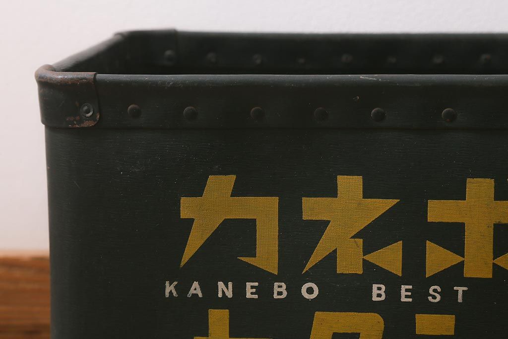 カネボウ カタン糸 昭和レトロ 古いボテ箱 (鐘紡、収納箱) レトロ雑貨 カネボウ カタン糸 昭和レトロ 古いボテ箱 (鐘紡、収納箱