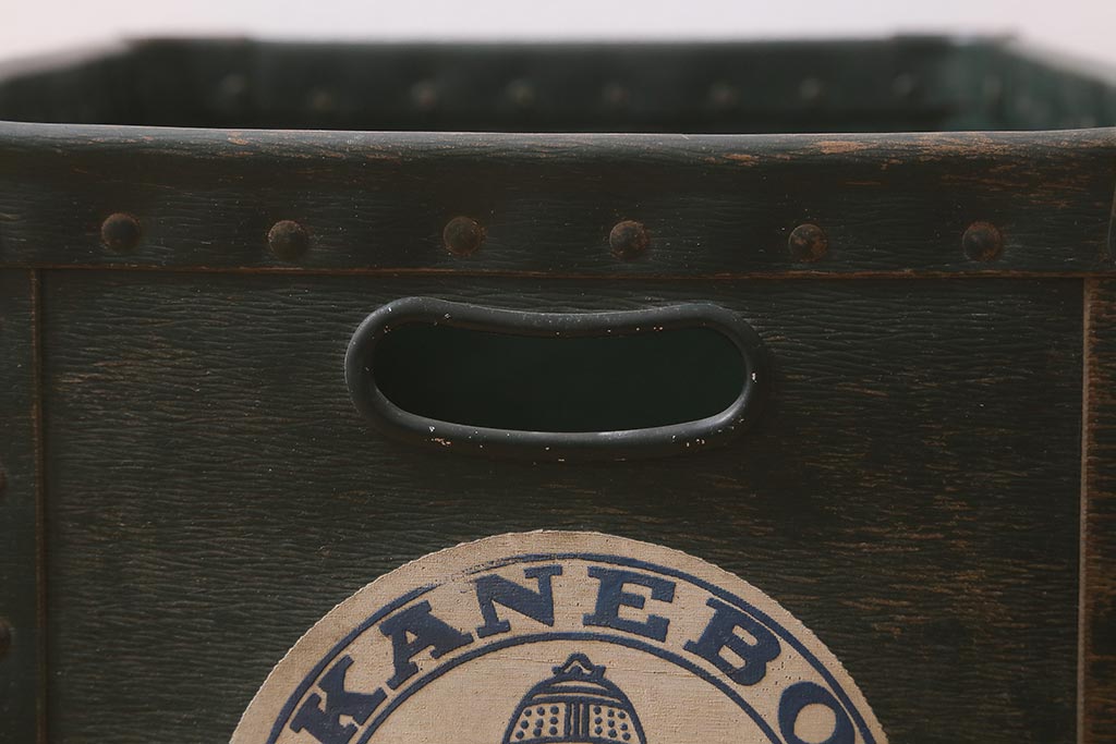 カネボウ カタン糸 昭和レトロ 古いボテ箱 (鐘紡、収納箱) レトロ雑貨 公式】アンティーク家具ラフジュ工房商品詳細ページレトロ雑貨