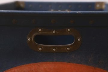レトロ雑貨　昭和レトロ　グンゼ　ナイロンミシン糸　ボテ箱(収納箱)(R-043258)