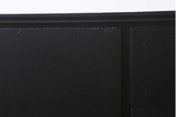 北欧ビンテージ　ペイント家具　チーク材　MEREDEW社(メレデュー)社 ブラックペイントがモダンな雰囲気のワードローブ(洋服タンス、チェスト)(R-043265)