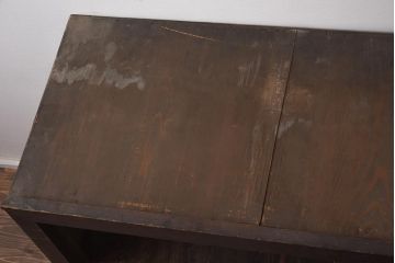 アンティーク家具　明治大正期　落ち着いた雰囲気が魅力の戸棚(収納棚、水屋箪笥)(R-043281)