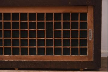 アンティーク家具　明治大正期　落ち着いた雰囲気が魅力の戸棚(収納棚、水屋箪笥)(R-043281)