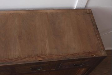 アンティーク家具　明治大正期　落ち着いた雰囲気が魅力の水屋箪笥(重ね戸棚、収納棚、収納箪笥)(R-043283)