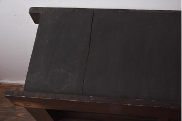 アンティーク家具　前板黒柿材　上質な4尺水屋サイドボード(四尺水屋箪笥、戸棚、収納棚)(R-043284)