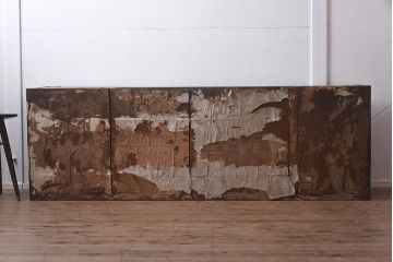 アンティーク家具　明治期　三方ケヤキ材　激レア!貫禄漂う上手物の帳場大箪笥(箪笥ローボード、収納棚)(R-043293)