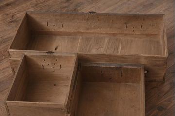 アンティーク家具　明治期　三方ケヤキ材　激レア!貫禄漂う上手物の帳場大箪笥(収納箪笥、引き出し)(R-043294)