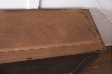 アンティーク家具　明治期　三方ケヤキ材　激レア!貫禄漂う上手物の帳場大箪笥(収納箪笥、引き出し)(R-043294)