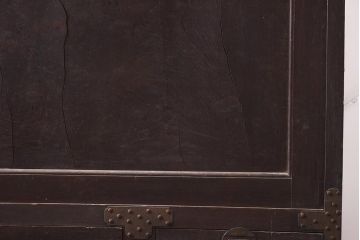 アンティーク家具　明治期　三方ケヤキ材　激レア!貫禄漂う上手物の帳場大箪笥(収納箪笥、引き出し)(R-043294)