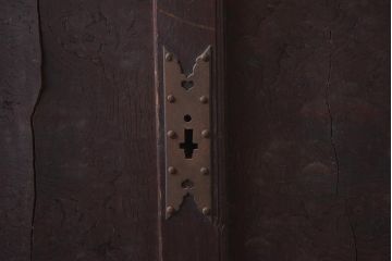 アンティーク家具　明治期　三方ケヤキ材　激レア!貫禄漂う上手物の帳場大箪笥(収納箪笥、引き出し)(R-043294)