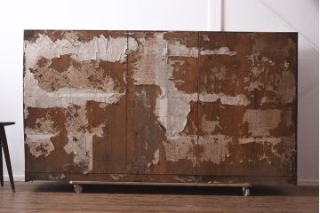 アンティーク家具　明治期　三方ケヤキ材　激レア!貫禄漂う上手物の帳場大箪笥(収納箪笥、引き出し)(R-043294)