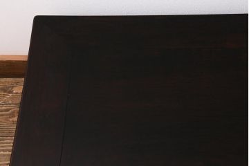 和製アンティーク　大正昭和初期　紫檀(シタン)材　シンプルながらも風格漂う座卓(ローテーブル、センターテーブル)(R-043301)