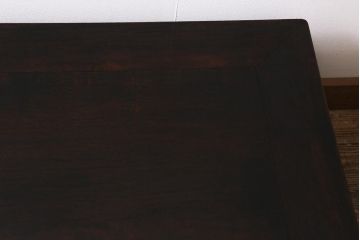 和製アンティーク　大正昭和初期　紫檀(シタン)材　シンプルながらも風格漂う座卓(ローテーブル、センターテーブル)(R-043301)