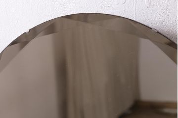 ヨーロッパヴィンテージ　動物モチーフのカットが愛らしいウォールミラー(鏡、ビンテージ)(R-043306)