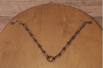ヴィンテージ雑貨　イギリスビンテージ　1960年頃　カットの意匠が目を惹く壁掛けミラー(鏡)(R-043310)