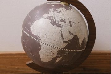 ヴィンテージ雑貨　イタリア　Zoffoli Geographia　地球儀(グローブ、ディスプレイ、ビンテージ)(R-043314)