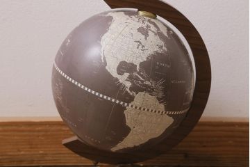 ヴィンテージ雑貨　イタリア　Zoffoli Geographia　地球儀(グローブ、ディスプレイ、ビンテージ)(R-043314)