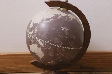 ヴィンテージ雑貨　イタリア　Zoffoli Geographia　地球儀(グローブ、ディスプレイ、ビンテージ)(R-043314)