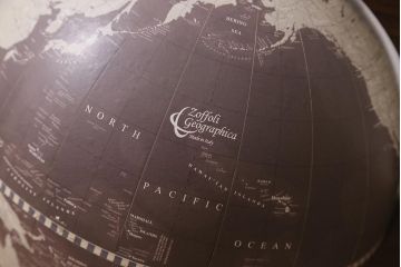 ヴィンテージ雑貨　イタリア　Zoffoli Geographia　地球儀(グローブ、ディスプレイ、ビンテージ)(R-043314)