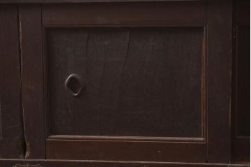 アンティーク家具　明治期　三方ケヤキ材　激レア!貫禄漂う上手物の帳場大箪笥(収納箪笥、引き出し)(R-043316)