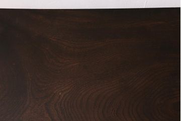 アンティーク家具　大正昭和初期　総ケヤキ材・天板一枚板　大正ロマン香る挽き物脚の文机(座卓、座机、ローテーブル、センターテーブル)(R-043320)