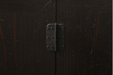 アンティーク家具　明治期　ヒノキ材　使いこまれた質感が味わい深い帳場箪笥(小箪笥、時代箪笥、収納棚)(R-043323)