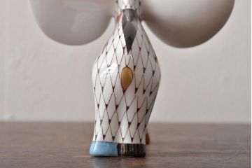 ハンガリー　HOLLOHAZA(ホロハーザ)　象フィギュリン(エレファント、磁器、置物)(R-043330)