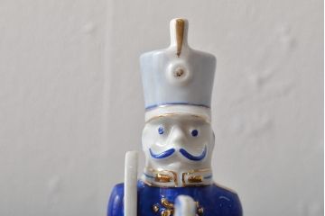 ハンガリー　HOLLOHAZA(ホロハーザ)　騎兵フィギュリン(兵隊、磁器、置物)(R-043331)