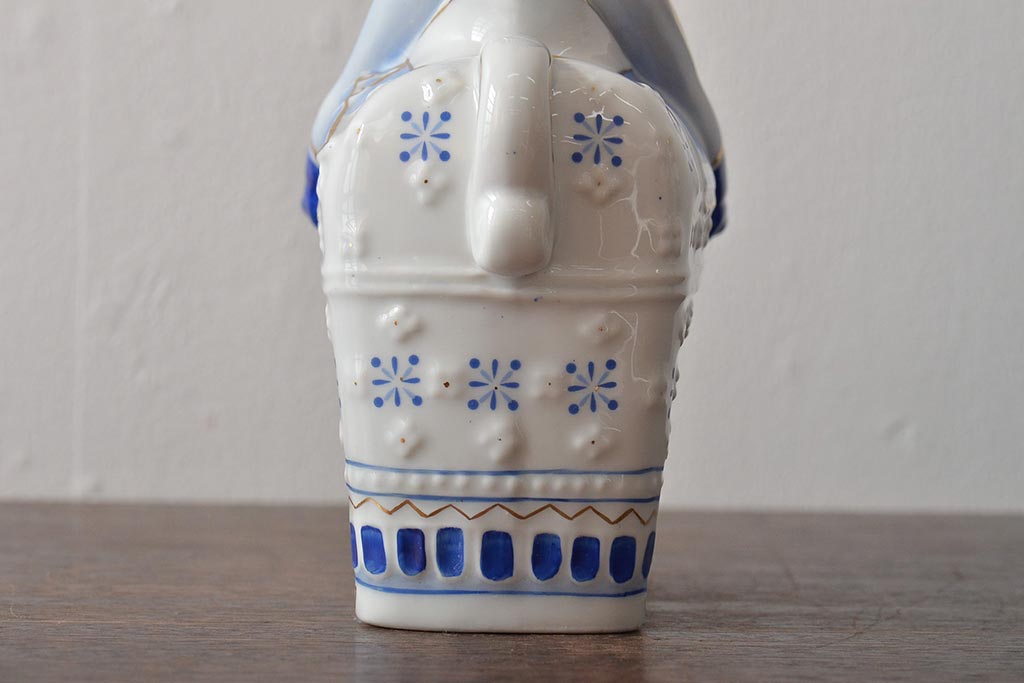 ハンガリー　HOLLOHAZA(ホロハーザ)　騎兵フィギュリン(兵隊、磁器、置物)(R-043331)