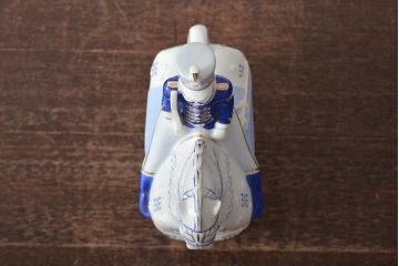 ハンガリー　HOLLOHAZA(ホロハーザ)　騎兵フィギュリン(兵隊、磁器、置物)(R-043331)