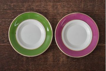 中古　ハンガリー　HOLLOHAZA(ホロハーザ)　APOLLO(アポロ)　デミタスカップ&ソーサー2客セット(洋食器)(R-043332)