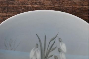 ROYAL COPENHAGEN(ロイヤルコペンハーゲン)　花柄小皿4枚セット(オーバルプレート、洋食器)(R-043333)