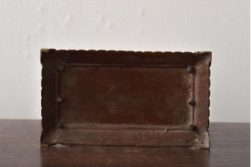 アンティーク雑貨　真鍮　押し花のようなレタースタンド(状差し)(R-043335)