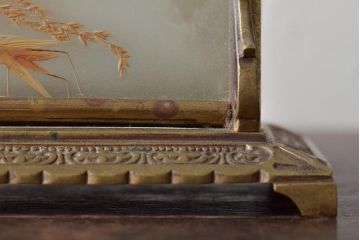 アンティーク雑貨　真鍮　押し花のようなレタースタンド(状差し)(R-043335)